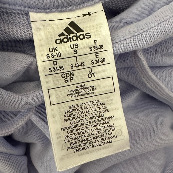 Adidas Purple cropped hoodie - Picture 3 of 5